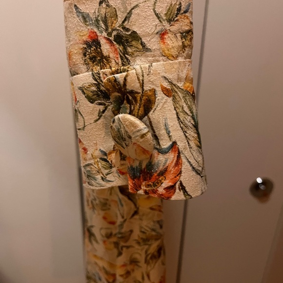 Vintage; hand made; one of a kind floral midi dress. Size 2 - Picture 6 of 14